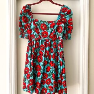 Alice + Olivia Reyna Floral Empire Mini Dress – Size 2
